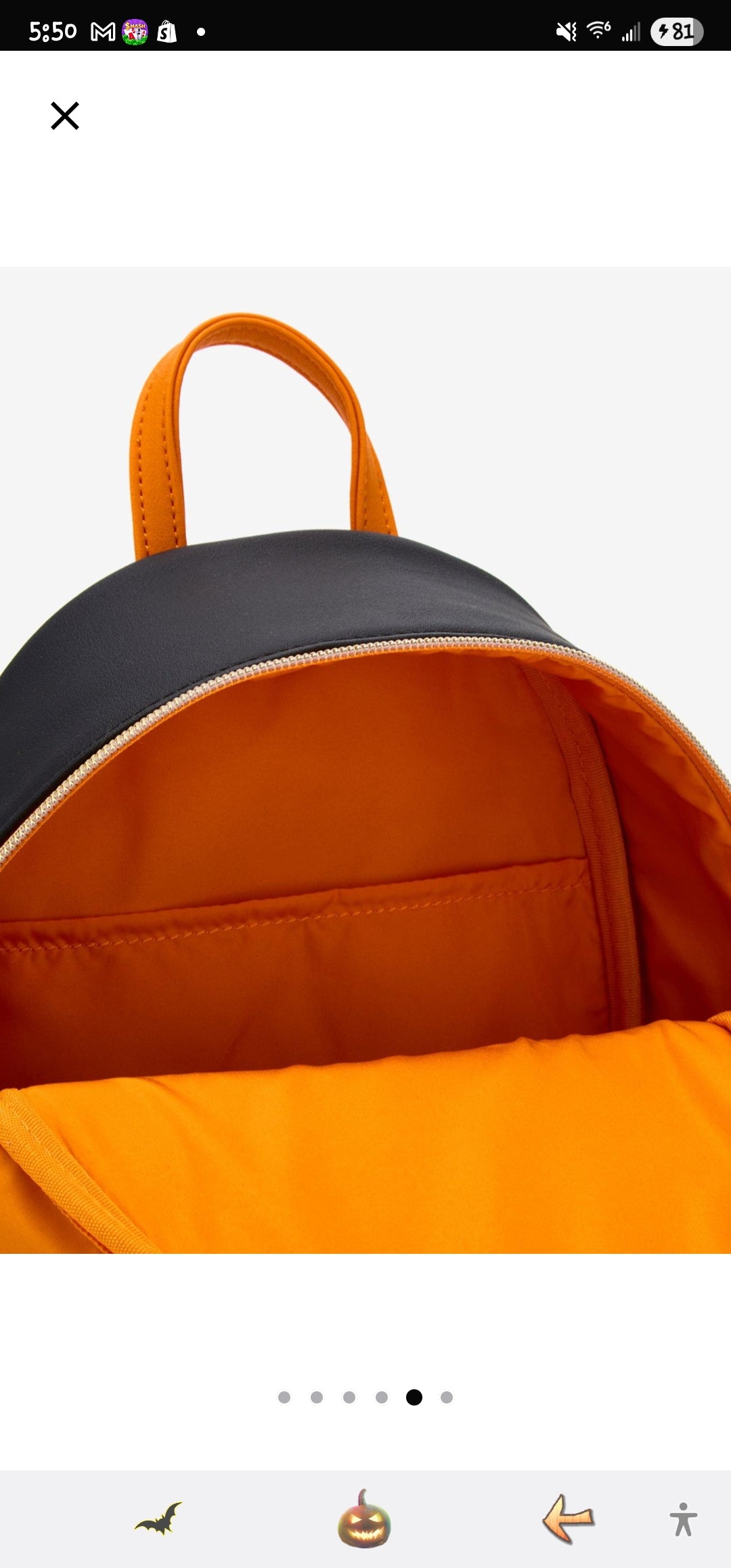 Loungefly Disney Mickey and Friends Pumpkin Halloween Backpack