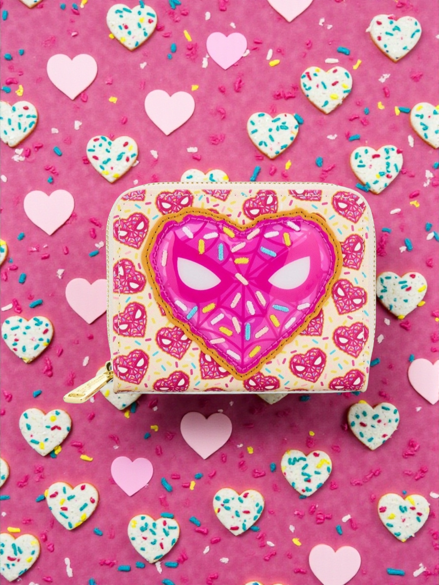 Loungefly Marvel Spiderman Valentine's Donut Wallet