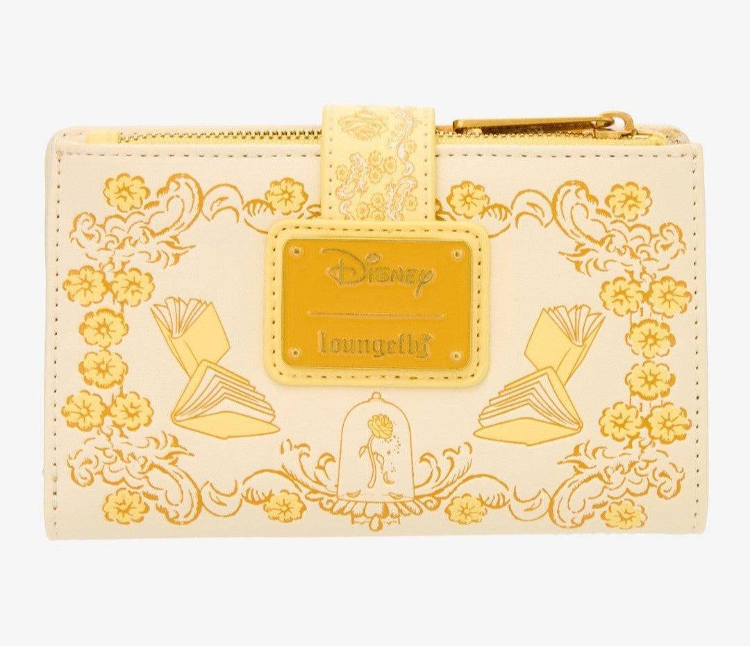Loungefly Disney Beauty and the Beast Cloggsworth Floral Wallet