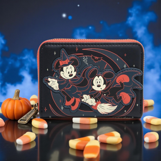 Loungefly Disney Mickey and Minnie Halloween Wallet