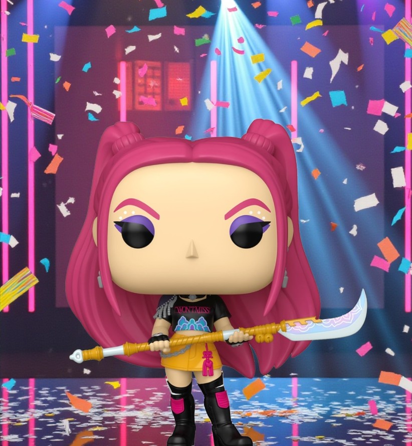 Funko Pop K-Pop Demon Hunters Rumi, Zoey, Mira, Jinu, Darpy and Jinu Chase Pop Figure