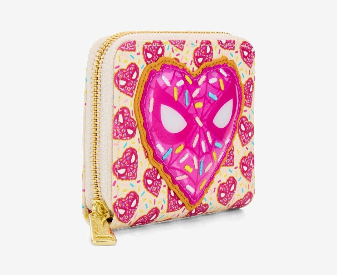 Loungefly Marvel Spiderman Valentine's Donut Wallet