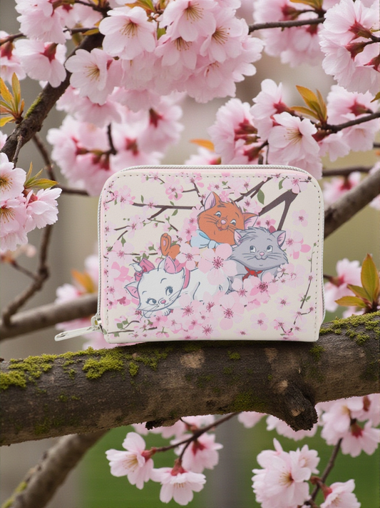 Loungefly Disney Aristocats Marie and Her Brothers Cherry Blossom Wallet