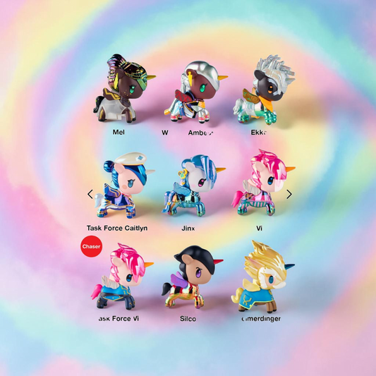 Tokidoki x ARCANE Unicorno Black Light Chrome Blind Box