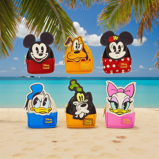 Loungefly Disney Mickey Mouse and Friends Mini-Backpack Mystery Bag Clips/Keychains