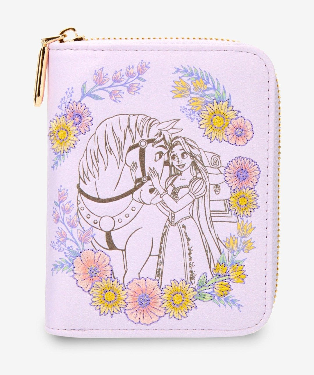 Loungefly Disney Rapunzel and Max Embroidered Floral Wallet