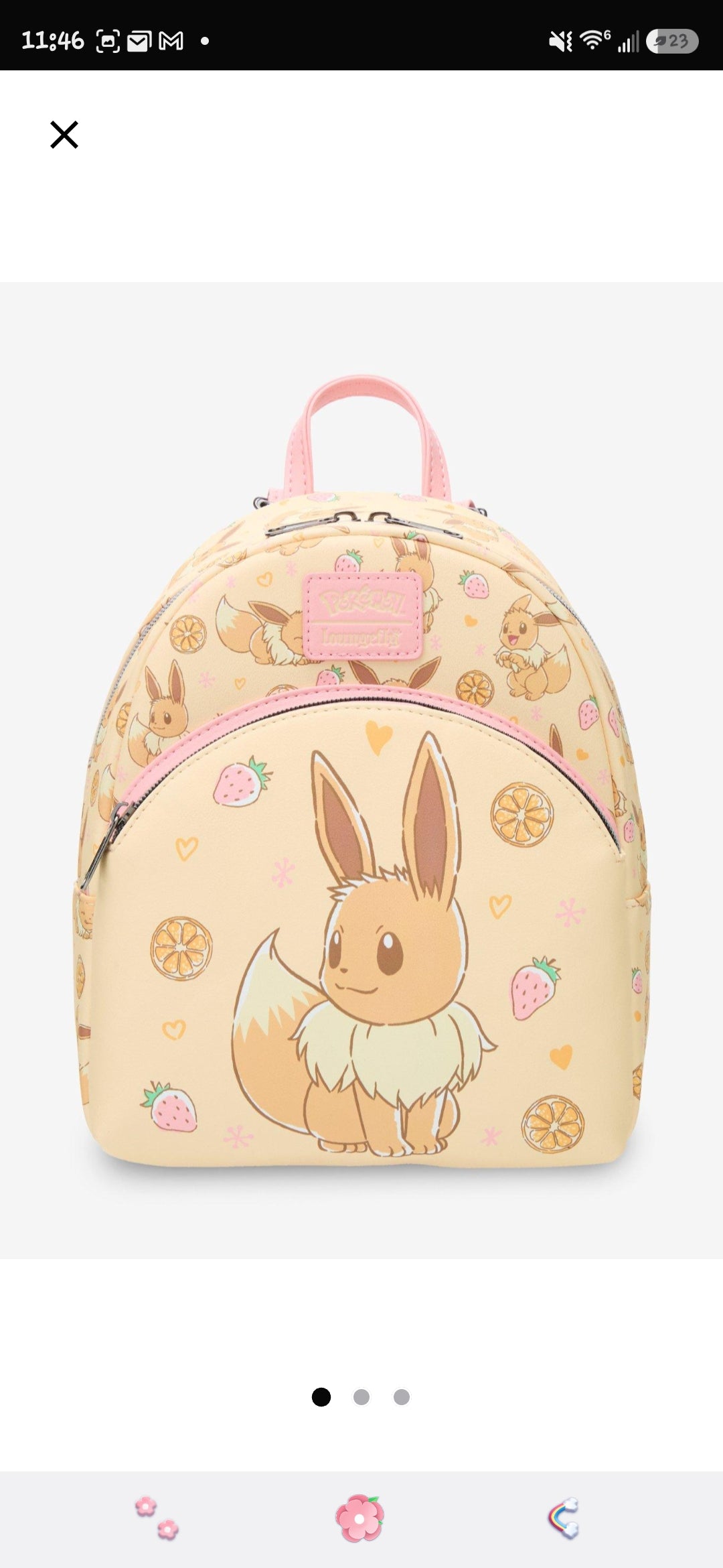 Loungefly Pokémon Eevee Fruit Pastel Backpack