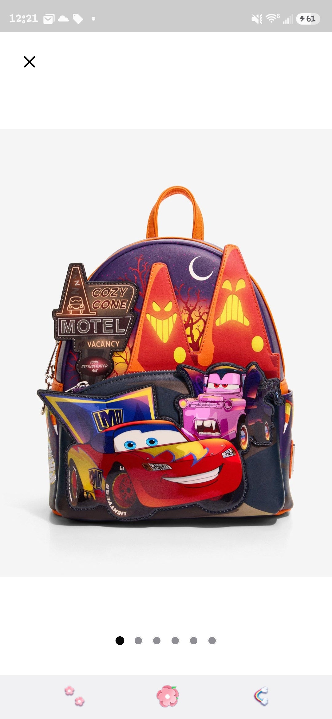 Loungefly Disney Mater and Lightning McQueen Halloween Costumes Backpack