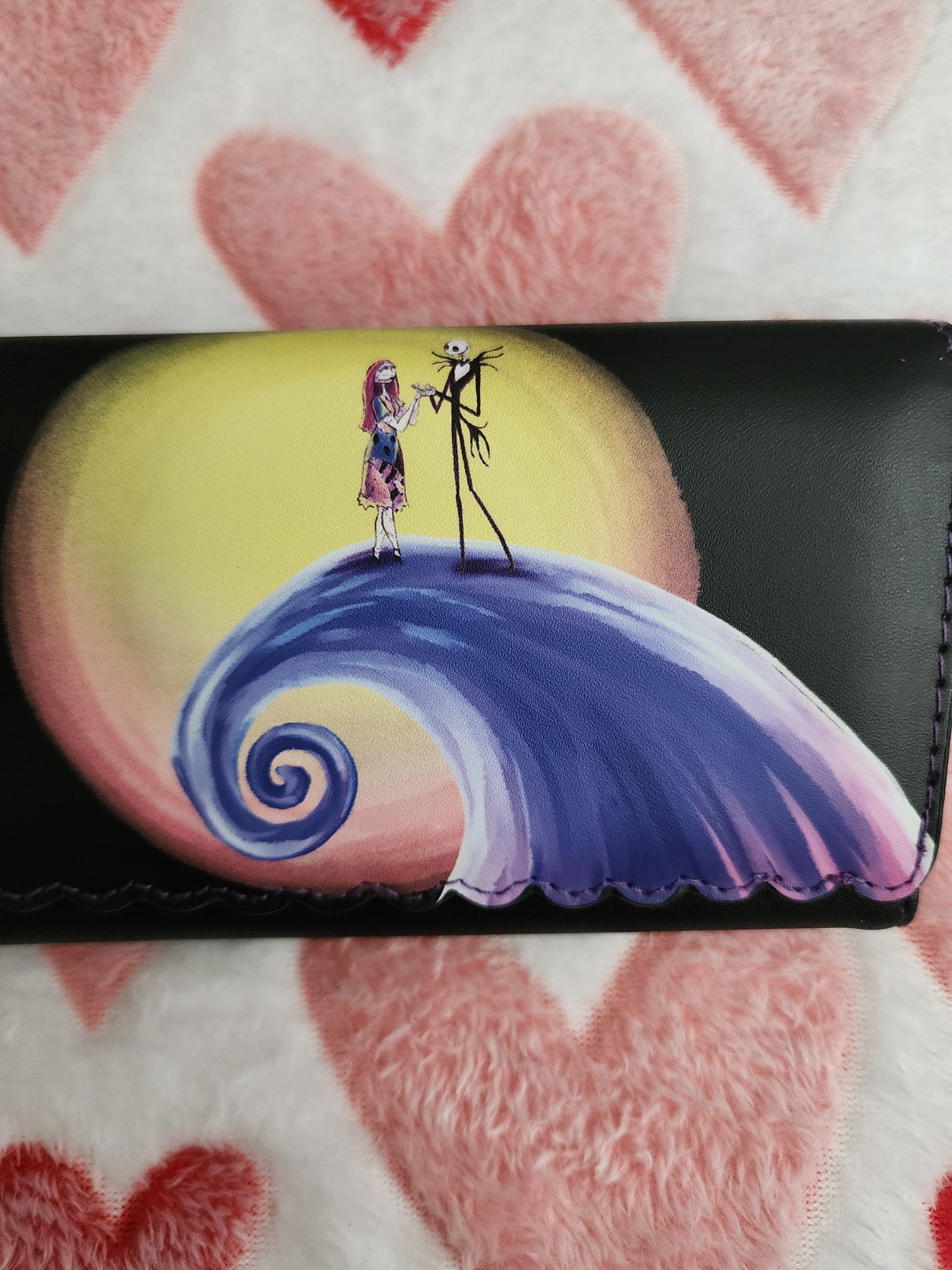 Loungefly Disney Nightmare Before Christmas Jack and Sally Spiral Hill Wallet