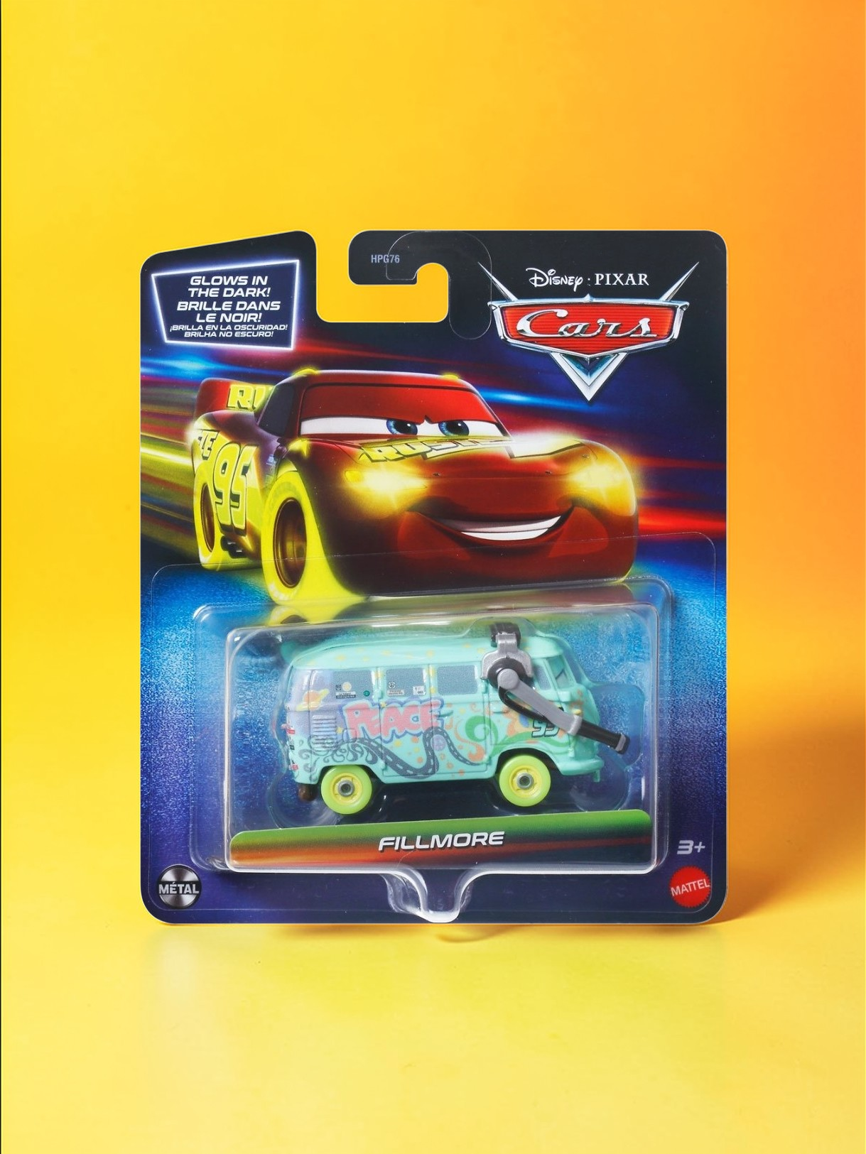 Disney Pixar Cars Glow Racers Die-Cast Lightning McQueen Car