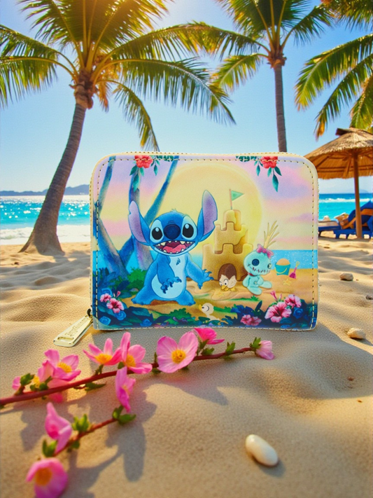 Loungefly Disney Stitch and Scrump Sandcastle Wallet