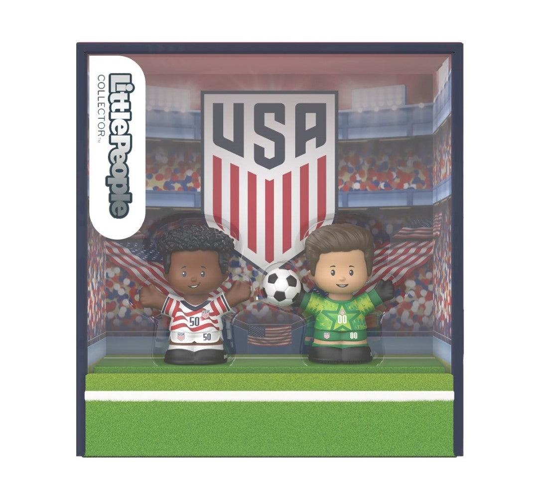Fisher-Price Little People USA Soccer Player and Goalie Collector Figures
