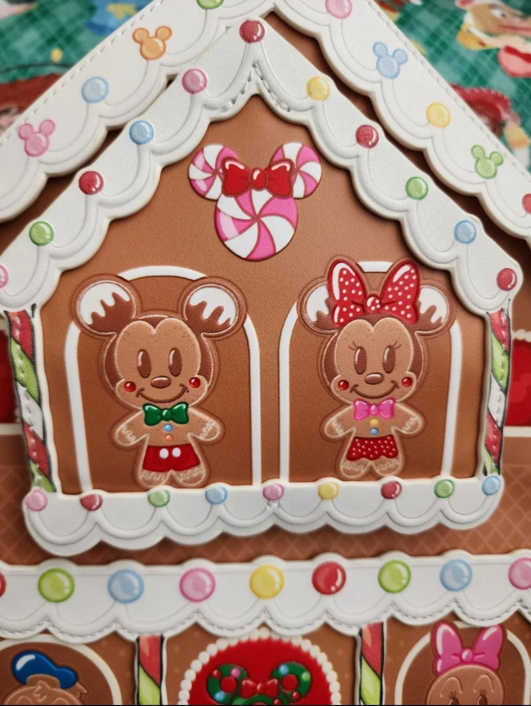 Loungefly Disney Mickey and Friends Gingerbread House Holiday Backpack