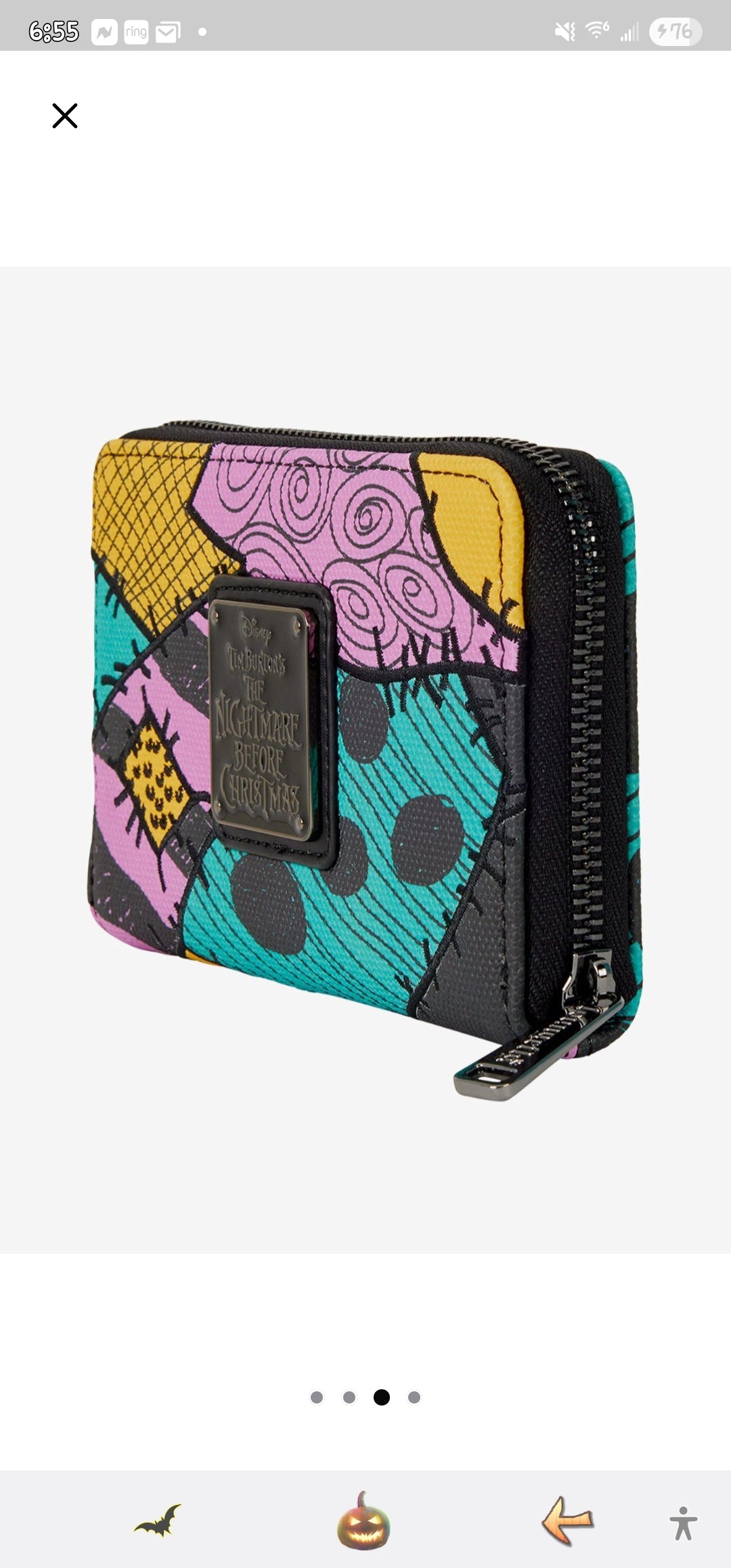 Loungefly Disney Nightmare Before Christmas Sally Dress Wallet