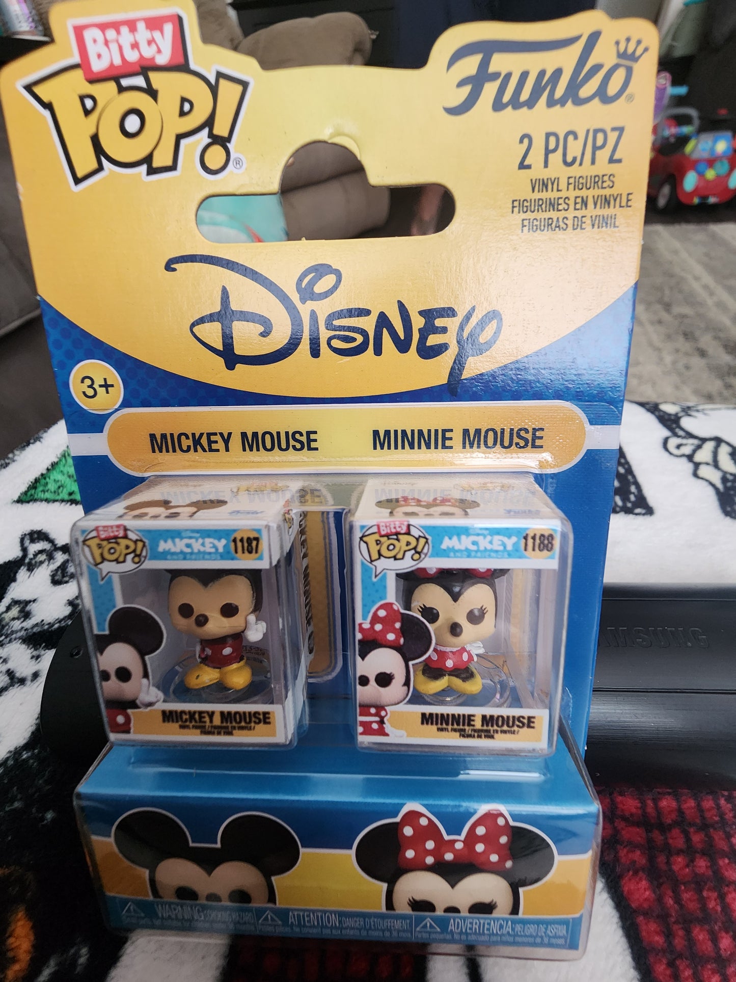 Funko Disney Mickey and Minnie Bitty Pop 2 Pack Set