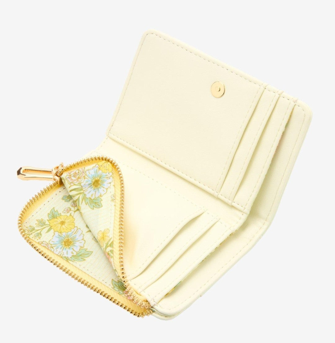Loungefly Disney Belle and Philippe Embroidered Floral Wallet