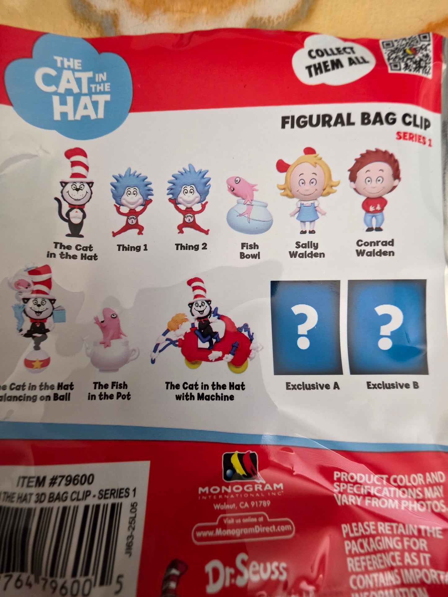 The Cat in the Hat and Friends Mystery Bag Clips