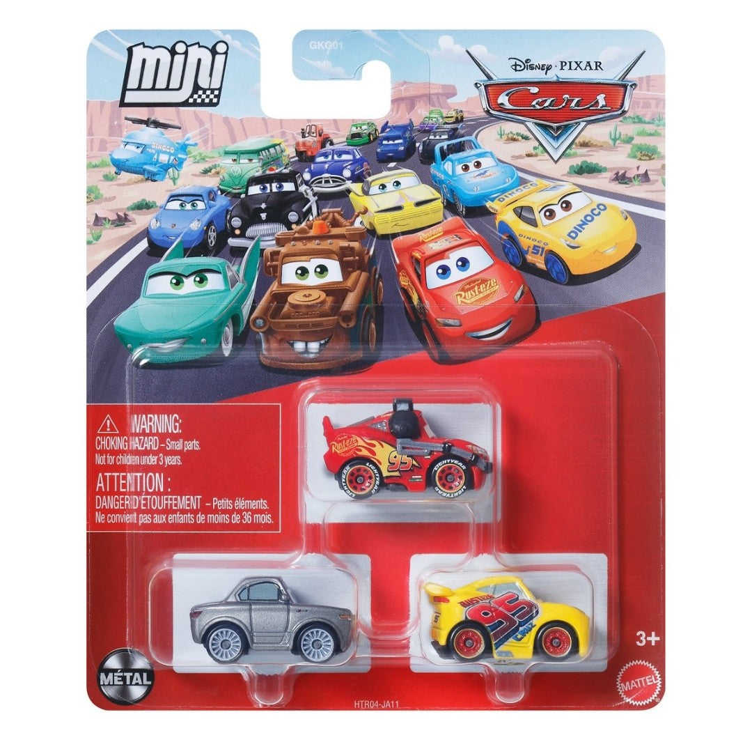 Disney Pixar Cars Mini Racers 3-Pack for 2026