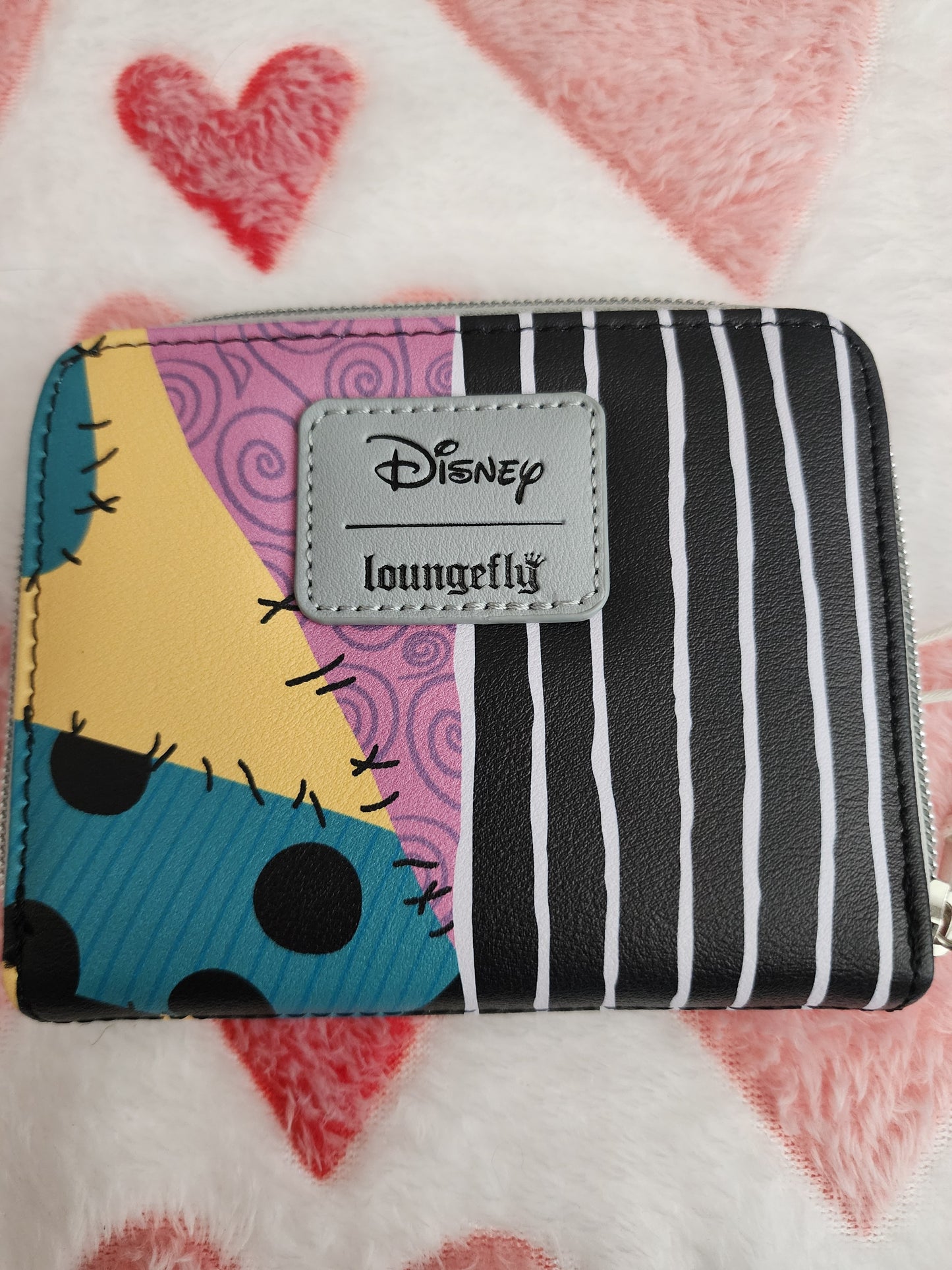 Loungefly Disney Nightmare Before Christmas Jack and Sally Split Wallet