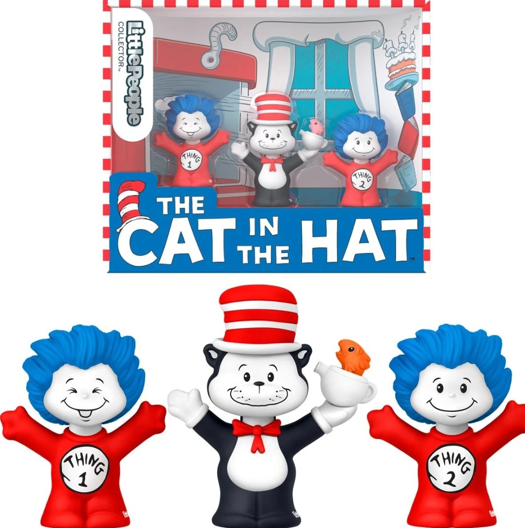 Fisher Price Little People Dr Seuss's The Cat in the Hat Collector Figure Set