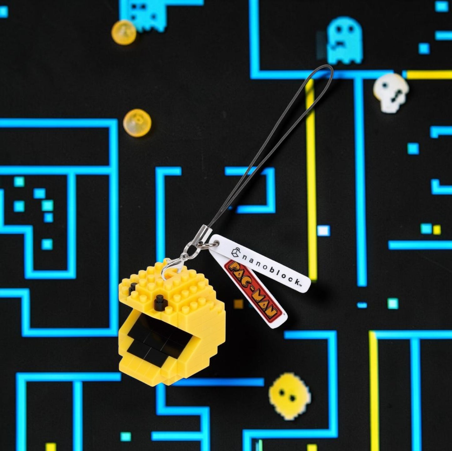 Kawada Pac-Man Nano Phone Charm/Keychain