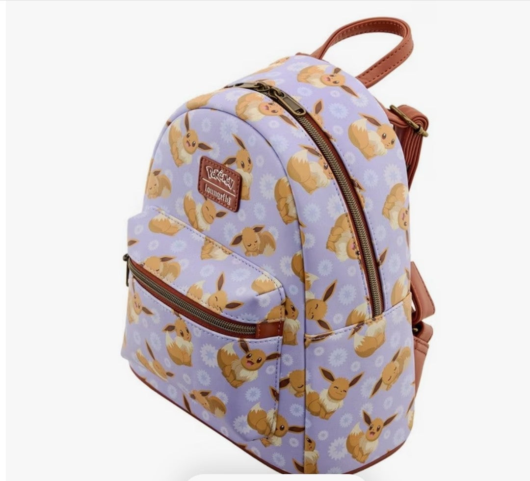 Loungefly Pokemon Eevee Purple Backpack