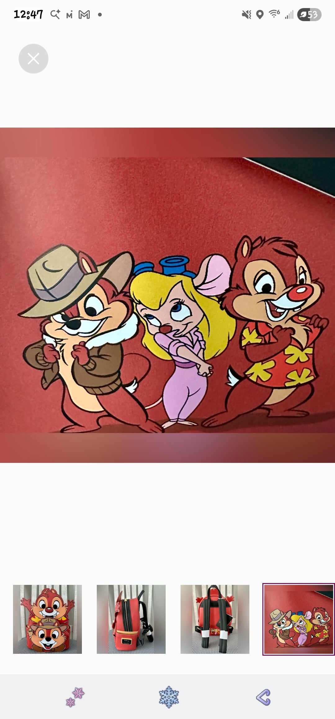 Loungefly Disney Chip and Dale Rescue Rangers Exclusive Backpack