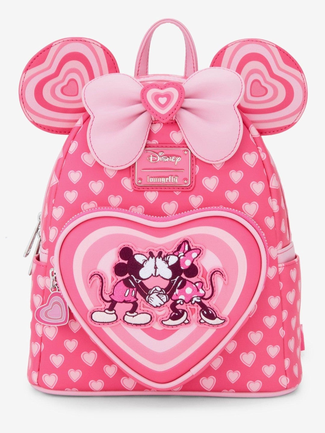 Loungefly Disney Mickey and Minnie Kissing Valentine's Backpack