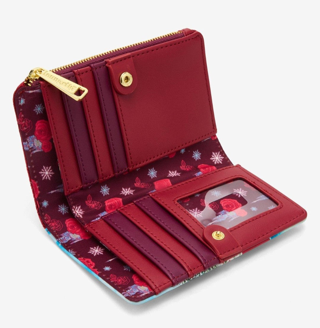 Loungefly Disney Beauty and the Beast Winter Ice Skating Wallet