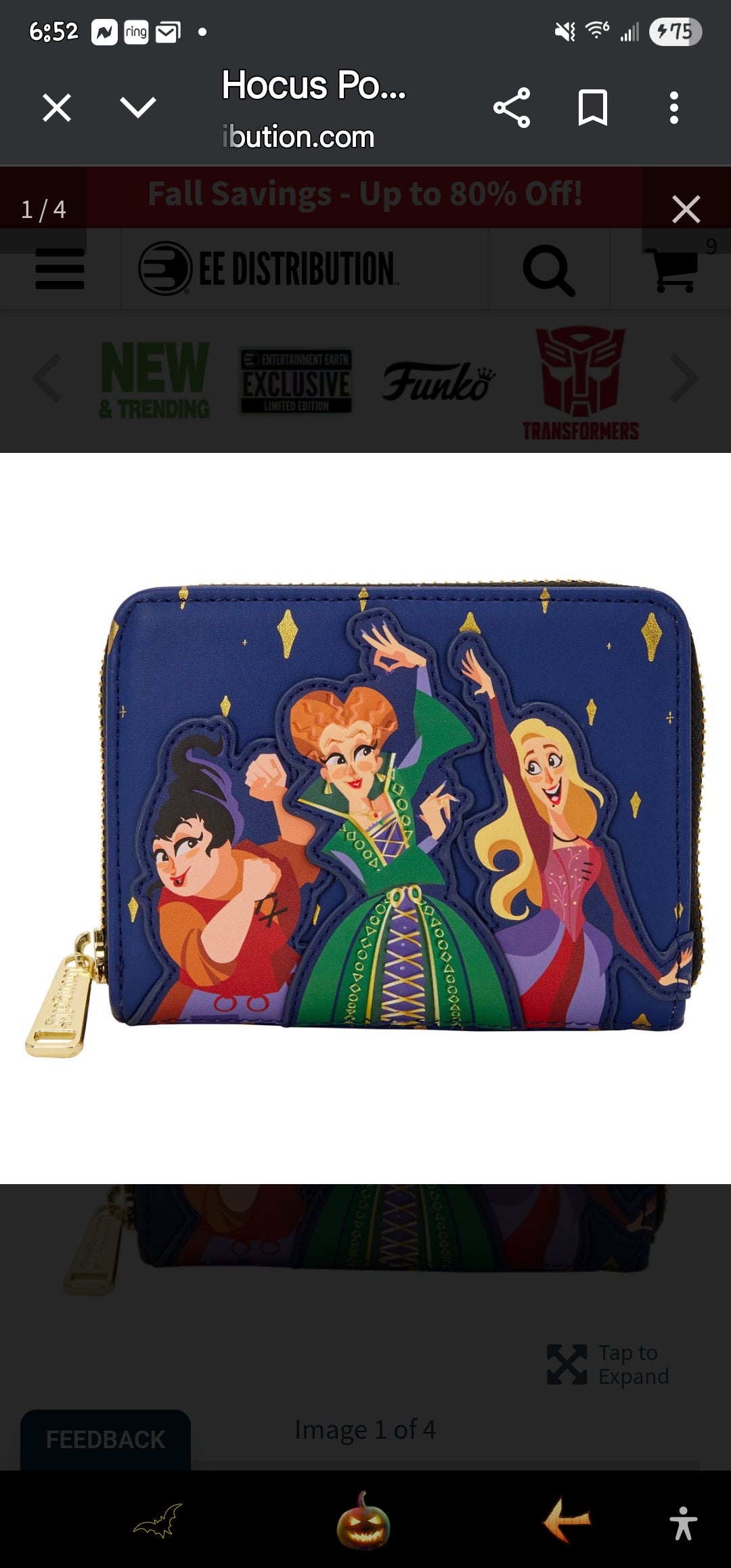 Loungefly Disney Hocus-Pocus Sanderson Sisters Wallet