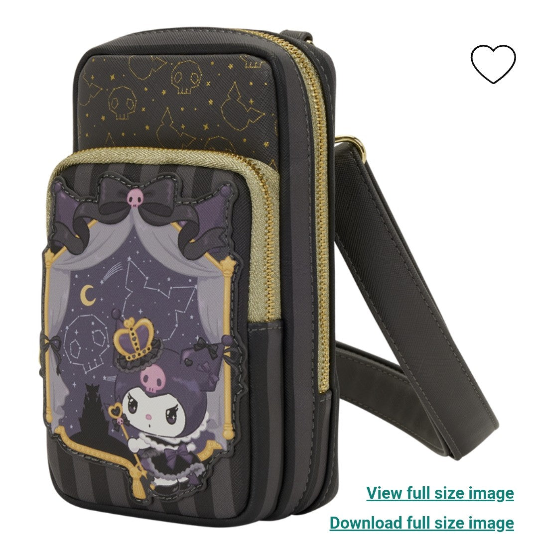 Loungefly Hello Kitty Kuromi 20th Anniversary Crossbody Bag