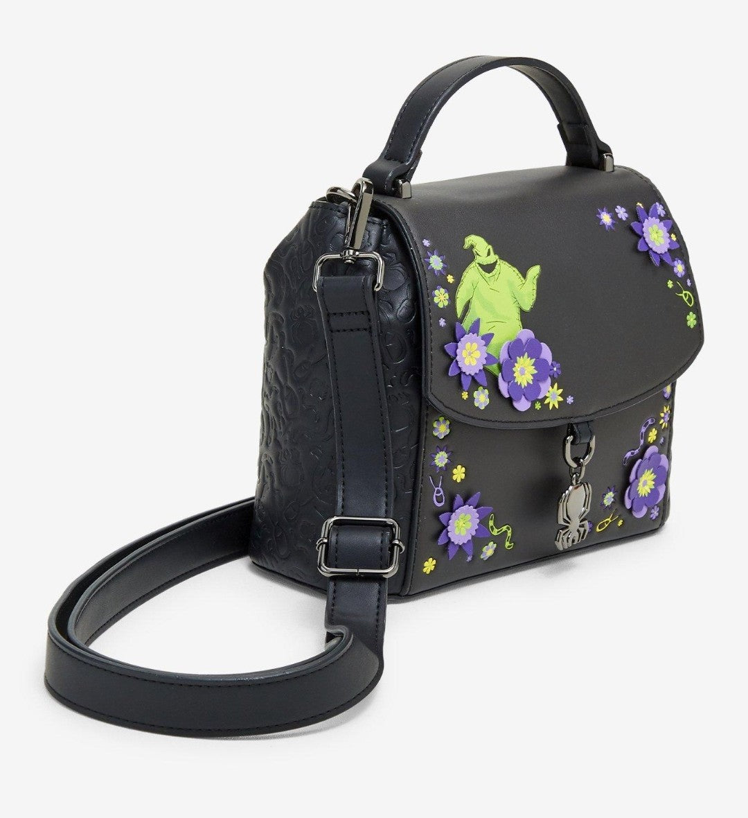 Loungefly Disney Nightmare Before Christmas Oggie Boggie Floral Crossbody Bag