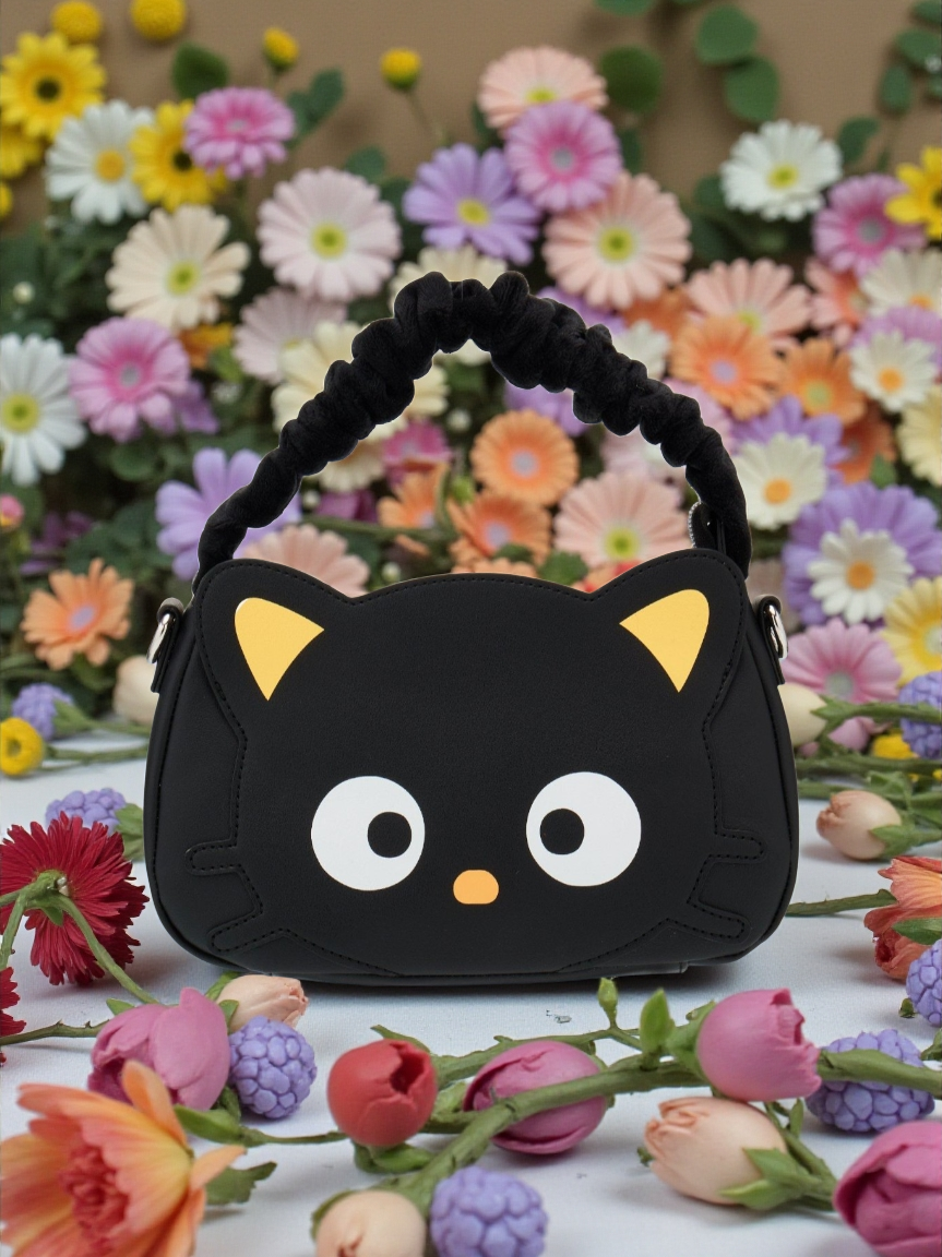 Loungefly Hello Kitty Chococat Fluffy Plush Crossbody Bag