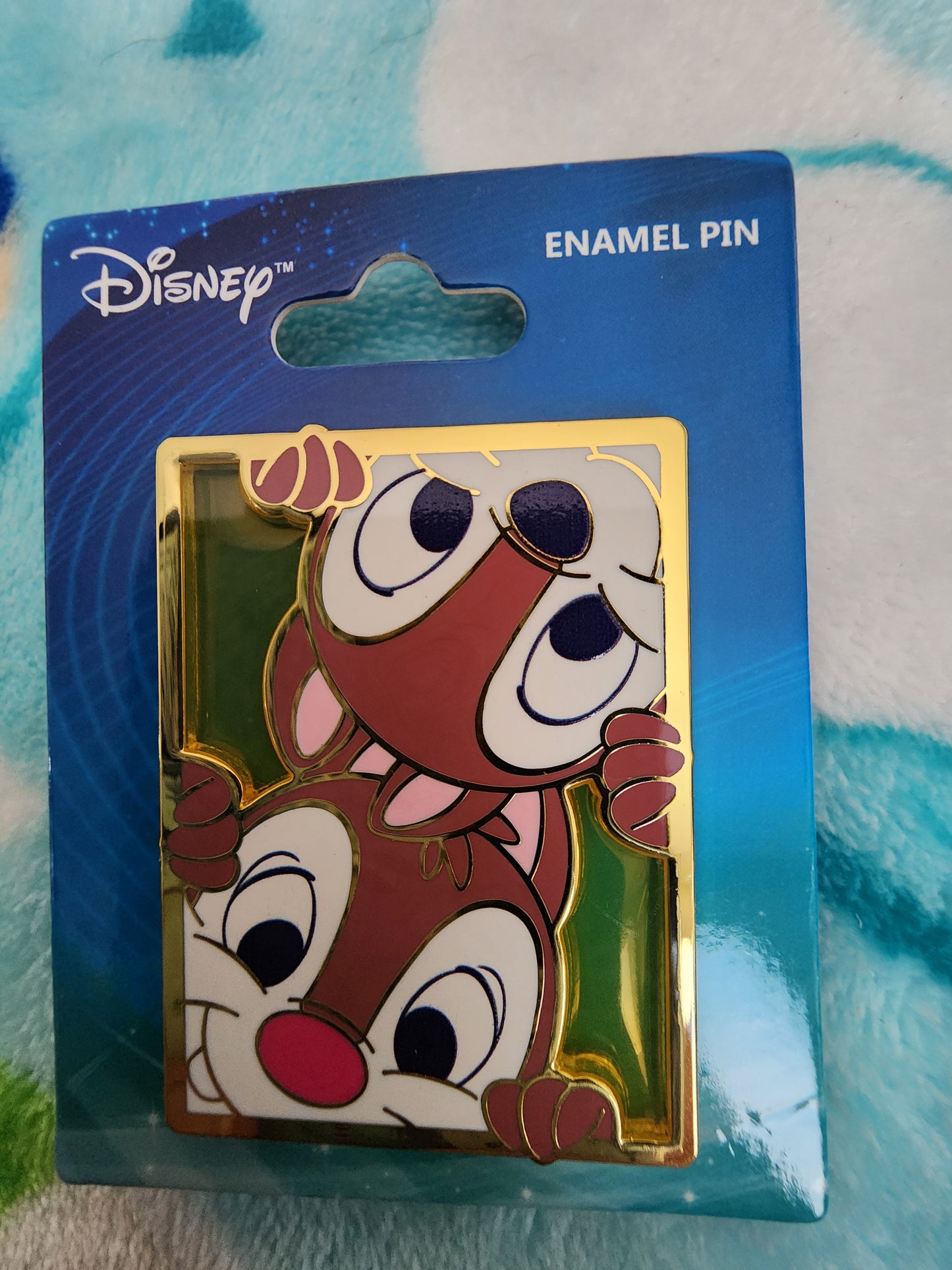 Disney Chip and Dale Silly Portrait Pin