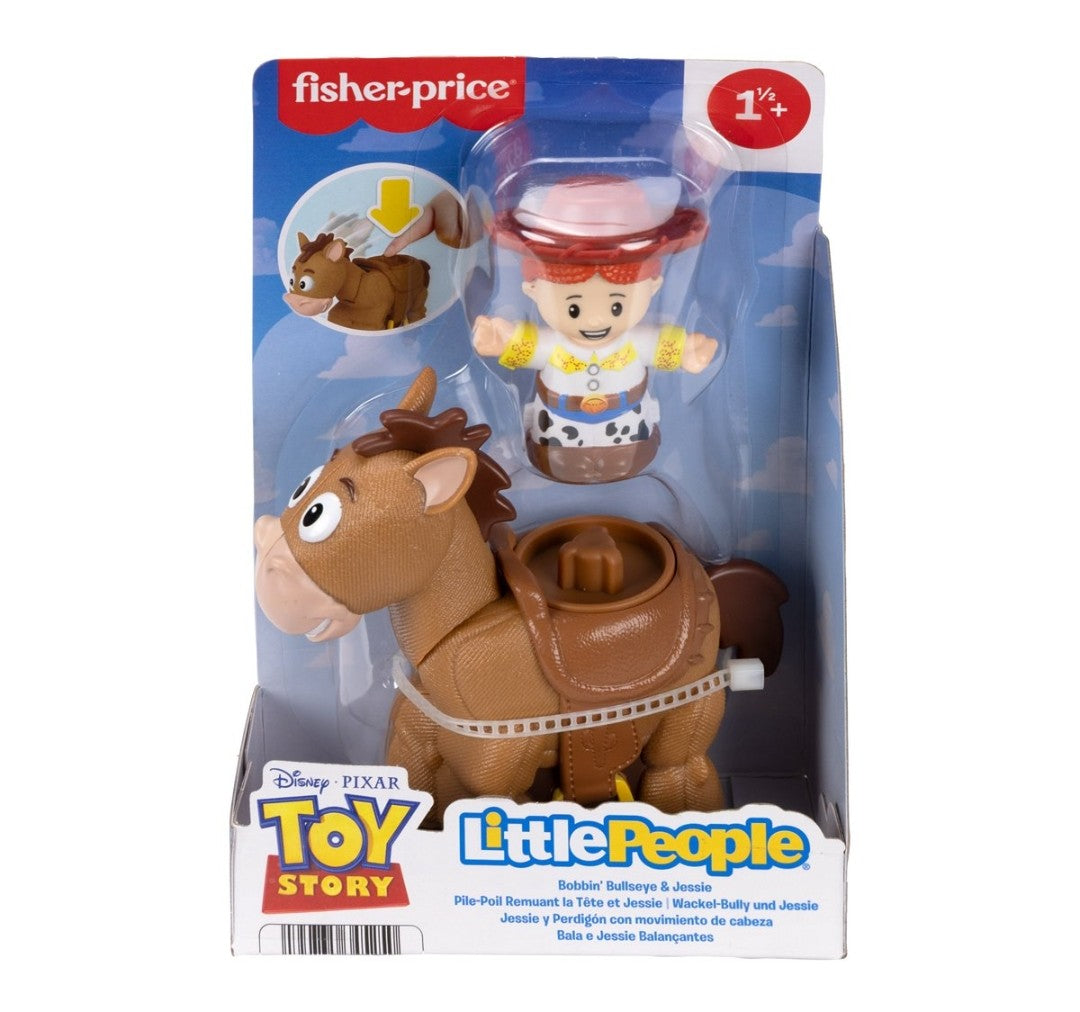 Fisher Price Little People Toy Story Bobbin' Bullseye and Jessie Figure Set