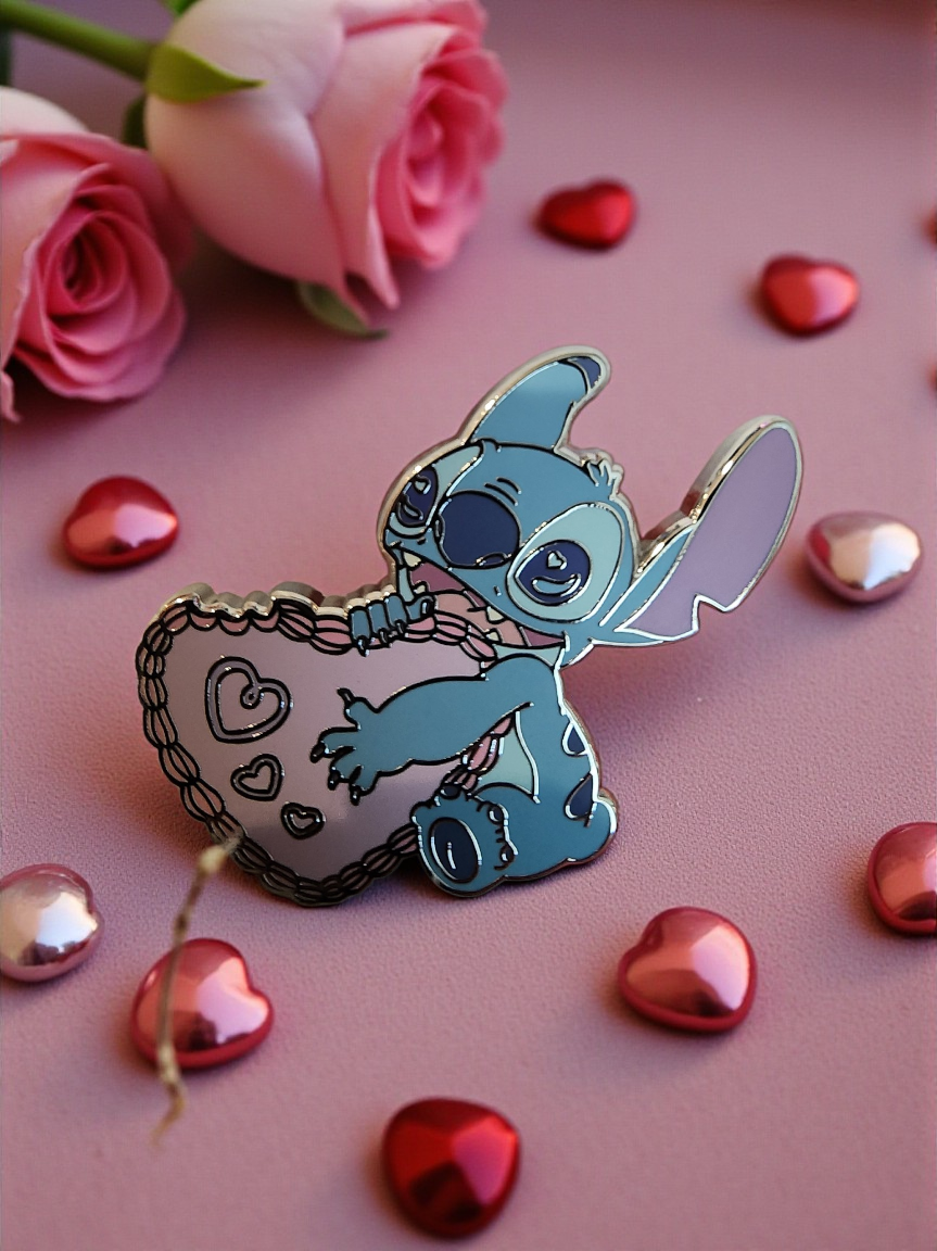 Loungefly Disney Stitch and Angel Hearts Mystery Pins