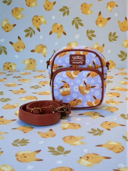 Loungefly Pokemon Eevee Floral Passport Crossbody Bag Exclusive