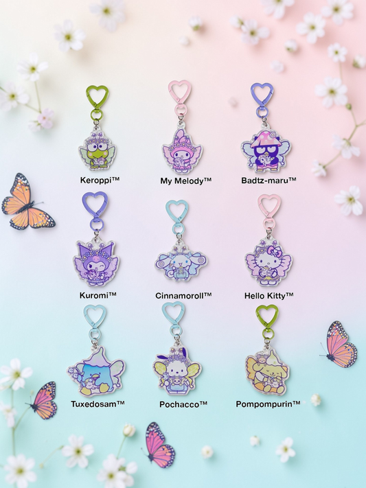 Tokidoki x Hello Kitty and Friends Buterfly Garden Acrylic Mystery Keychain