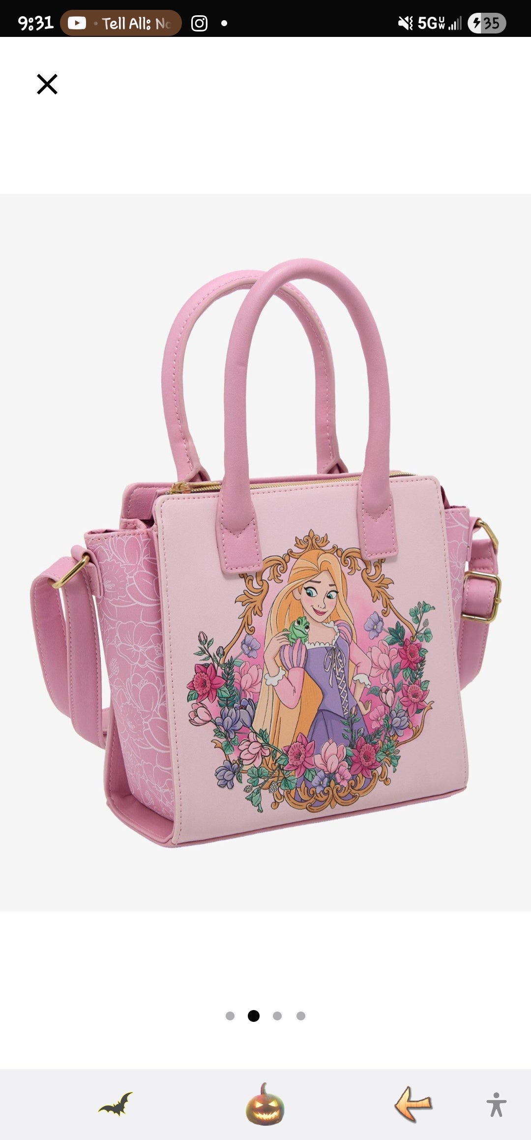 Loungefly Disney Rapunzel Tangled Mini Handbag