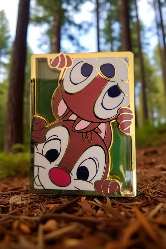 Disney Chip and Dale Silly Portrait Pin