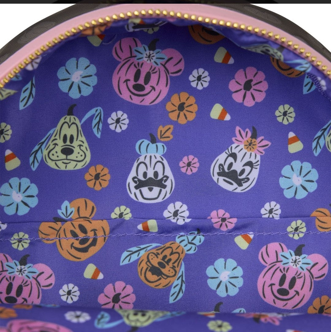 Loungefly Disney Minnie Mouse Pumpkin Halloween Backpack