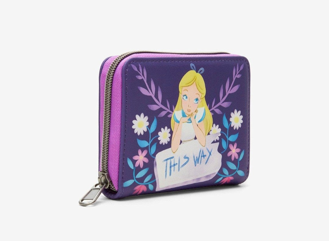 Loungefly Disney Alice in Wonderland "This Way" Wallet