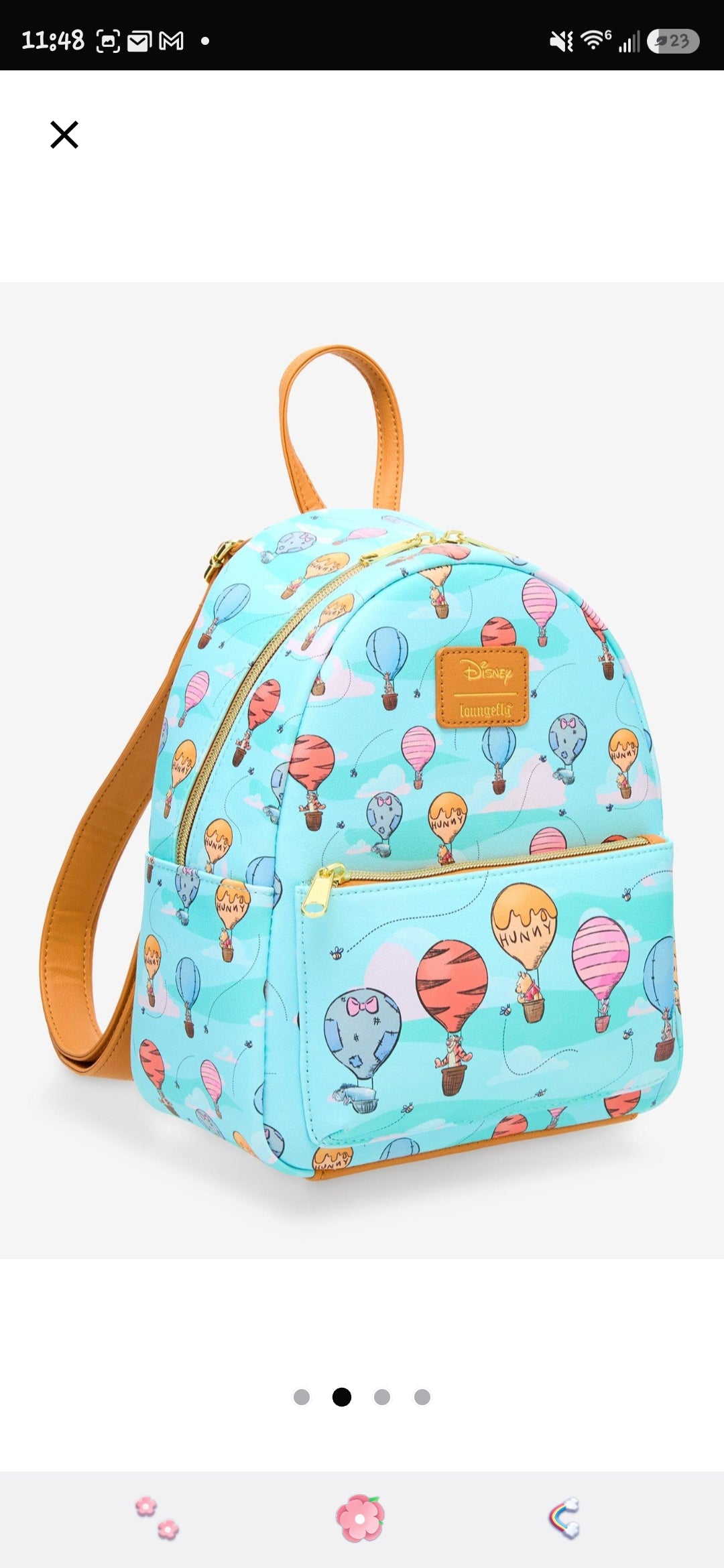 Loungefly Disney Winnie the Pooh and Friends Hot Air Balloons Backpack