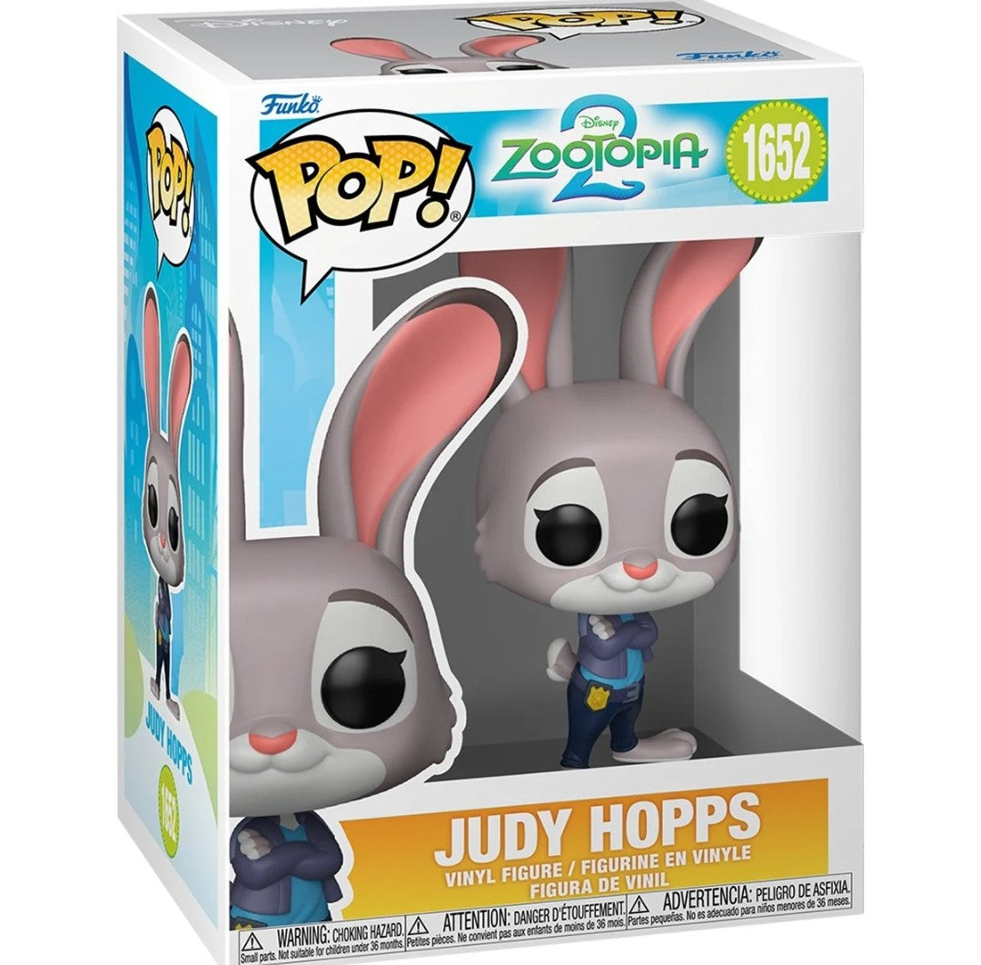 Funko Pop Disney Zootopia 2 Nick Wilde, Judy Hopps and Gazelle Pop Figures
