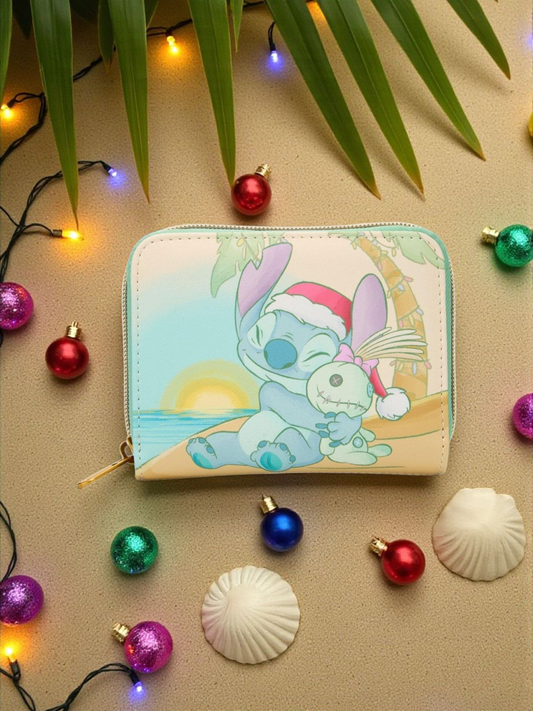 Loungefly Disney Stitch and Scrump Holiday Wallet