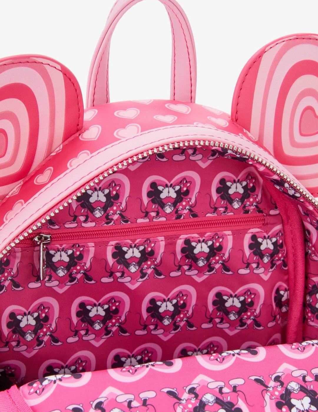 Loungefly Disney Mickey and Minnie Kissing Valentine's Backpack