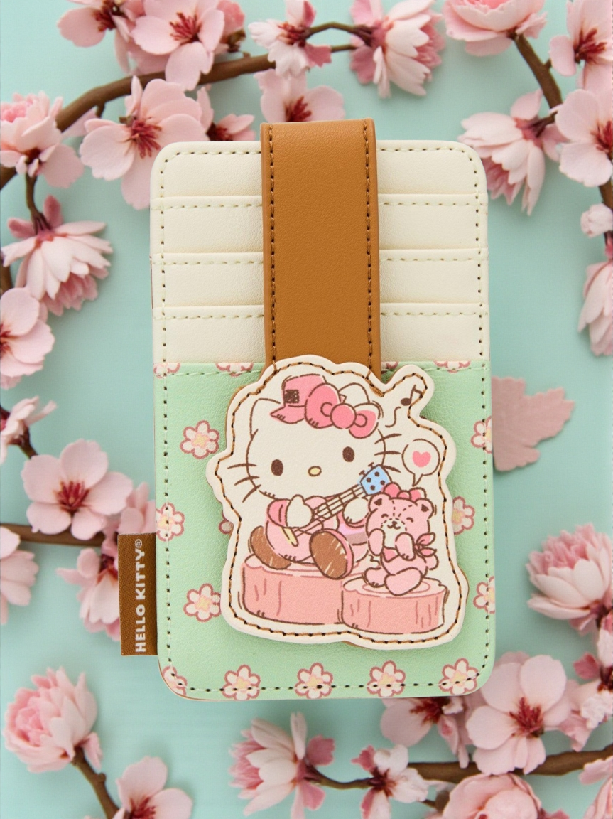 Loungefly Hello Kitty and Tiny Chum Camping Snap Card Holder