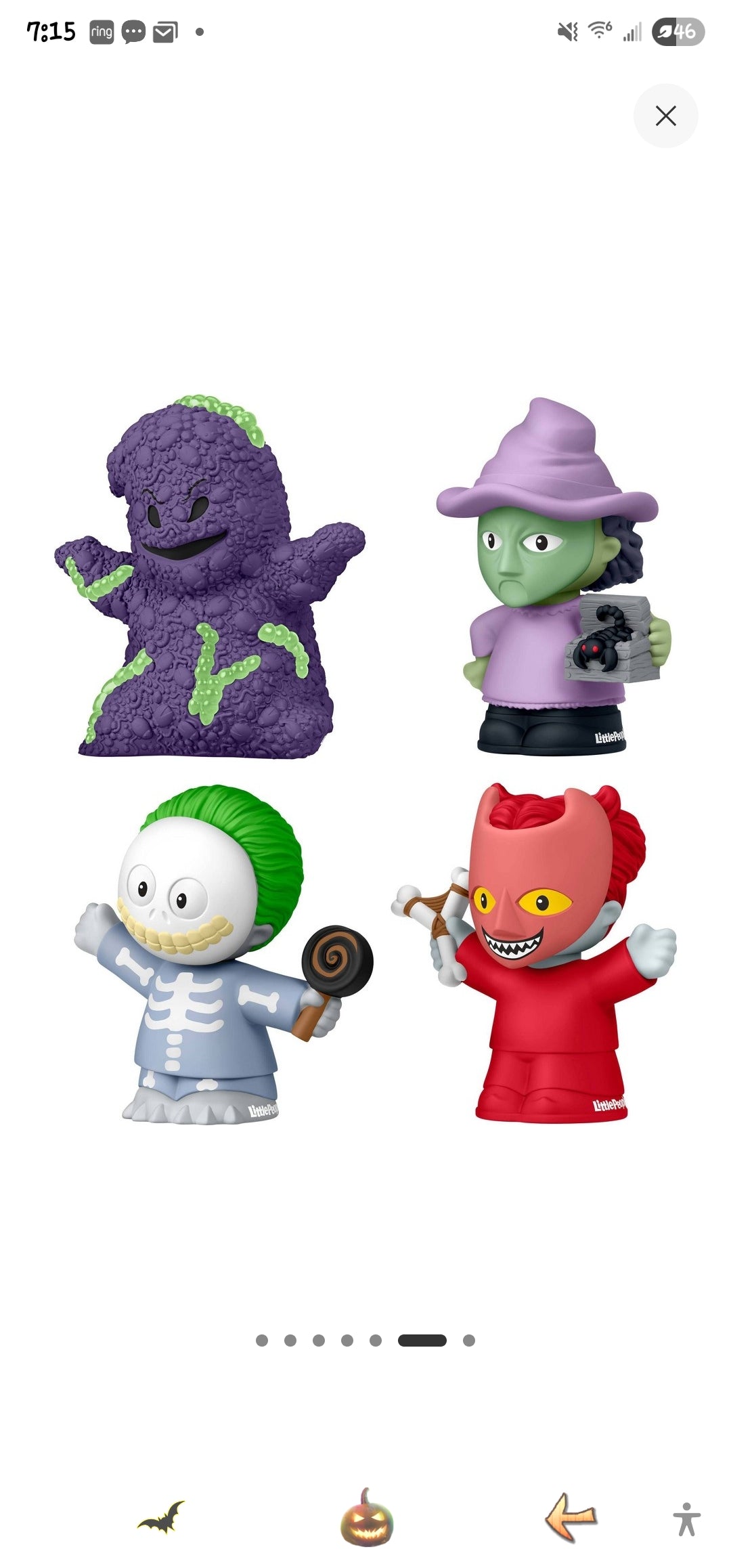 Little People Nightmare Before Christmas Oggie Boogie, Lock, Shock and Barrel