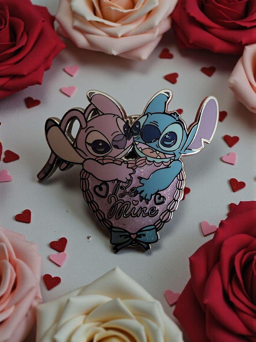 Loungefly Disney Stitch and Angel Hearts Mystery Pins
