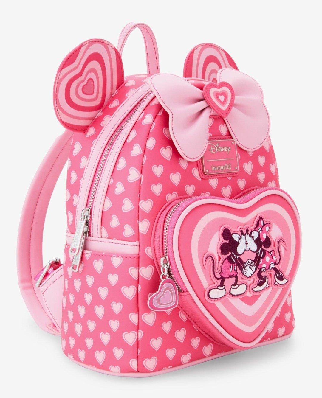 Loungefly Disney Mickey and Minnie Kissing Valentine's Backpack
